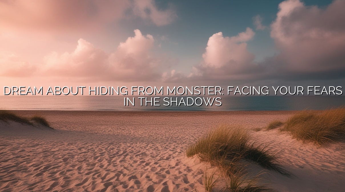 Dream About Hiding from Monster: Facing Your Fears in the Shadows