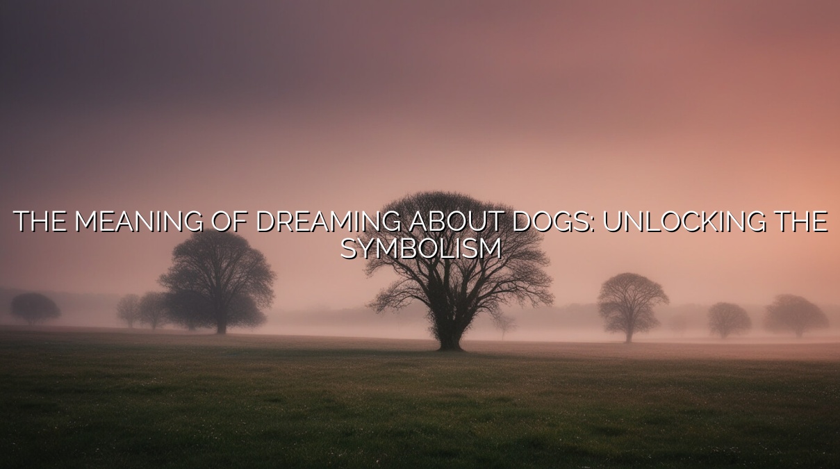 The Meaning of Dreaming About Dogs: Unlocking the Symbolism